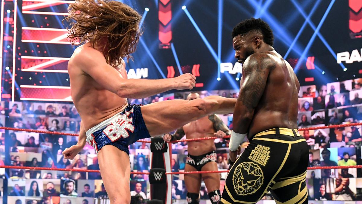 Randy Orton and Riddle defeated Shelton Benjamin and Cedric Alexander (WWE) Randy Orton and Riddle defeated Shelton Benjamin and Cedric Alexander (WWE)