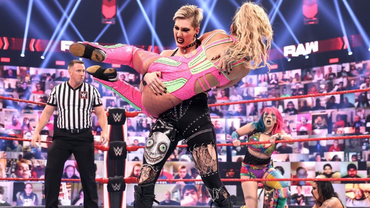 Rhea Ripley, Nia Jax and Shayna Baszler defeated Asuka, Naomi and Lana (WWE) Rhea Ripley, Nia Jax and Shayna Baszler defeated Asuka, Naomi and Lana (WWE)