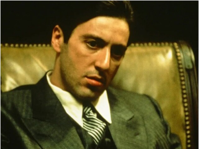 In The Godfather, Pacino played the character of Michael Corleone, a gangster’s son, who reluctantly takes over the family business.