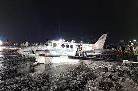 Hyderabad-Bound Air Ambulance With 5 Onboard Safely Lands at Mumbai Airport After Nose Wheel Breaks Off