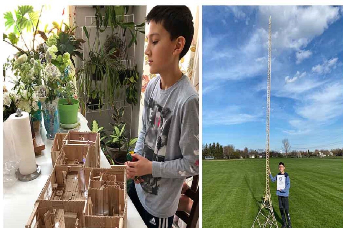12-year-old from US Builds Tallest Popsicle Structure Ever, Enters Guinness World Record