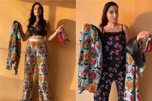 Nora Fatehi's Fashion Game Is Always On Point, See Diva Turn Up The Heat In Chic Outfits