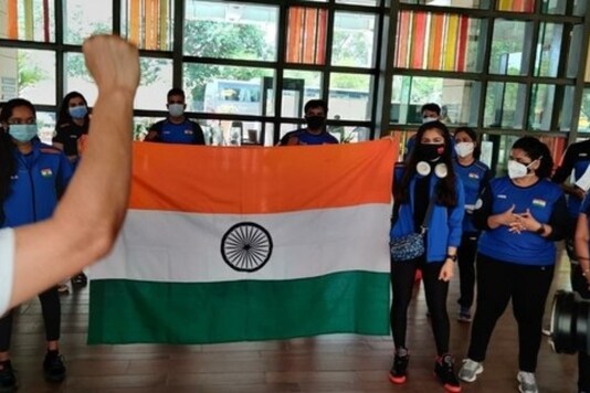 Indian shooting team (Photo Credit: IANS)