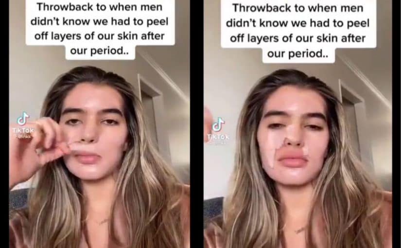 Does your skin peel on your period? The viral TikTok explained - PopBuzz