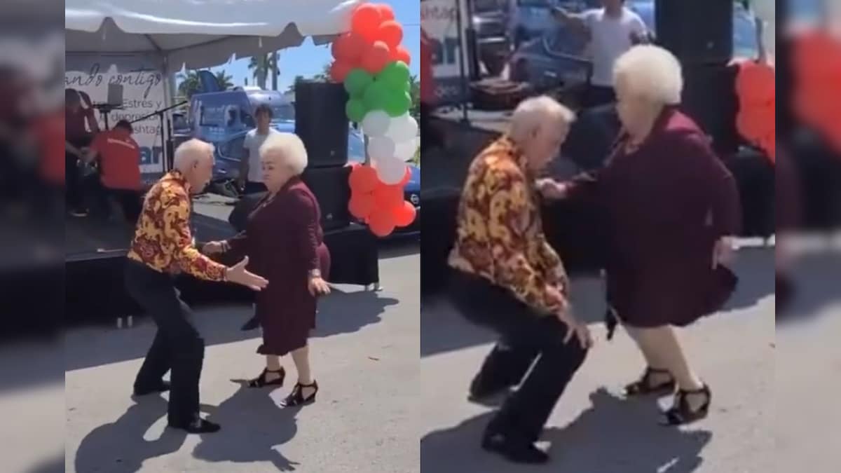 Watch: Elderly Couple's Dance Moves in Colour-coordinated Outfits Leaves Twitter Impressed