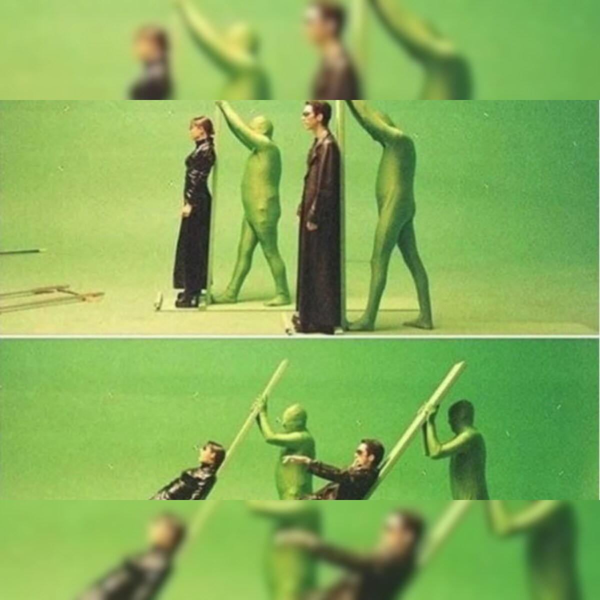 Bts Photo Of Iconic Bullet Dodging Scene From Matrix Has Left Twitter Very Confused Bts Photo Of Iconic Bullet Dodging Scene From Matrix Has Left Twitter Very Confused