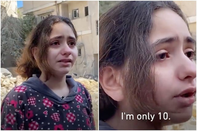 10-year-old Nadine from Gaza | Image credit: Twitter/Middle East Eye