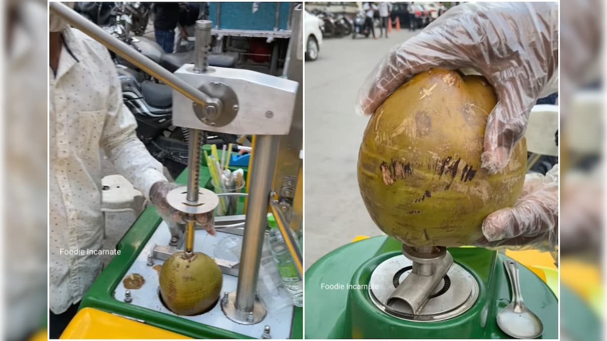 Indore Man's Hi-tech Coconut Water Cart That Requires No Touching Goes Viral amid Covid-19