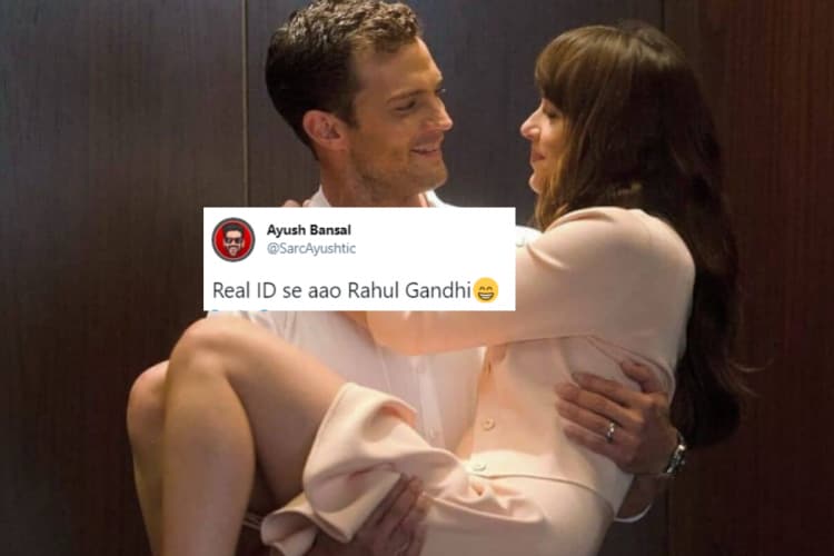 Rahul Gandhi In 'Fifty Shades Of Grey'? Viral Pic Has Desis Convinced  Congressman Has A 'Girlfriend'