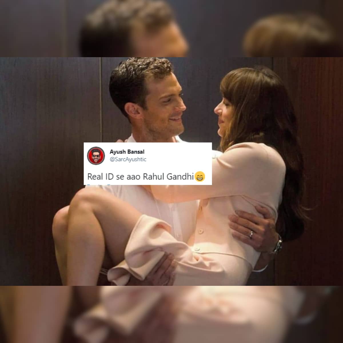 Rahul Gandhi In Fifty Shades Of Grey Viral Pic Has Desis Convinced Congressman Has A Girlfriend