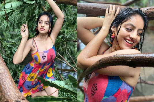 Deepika Singh shot for some pictures during Cyclone Tauktae