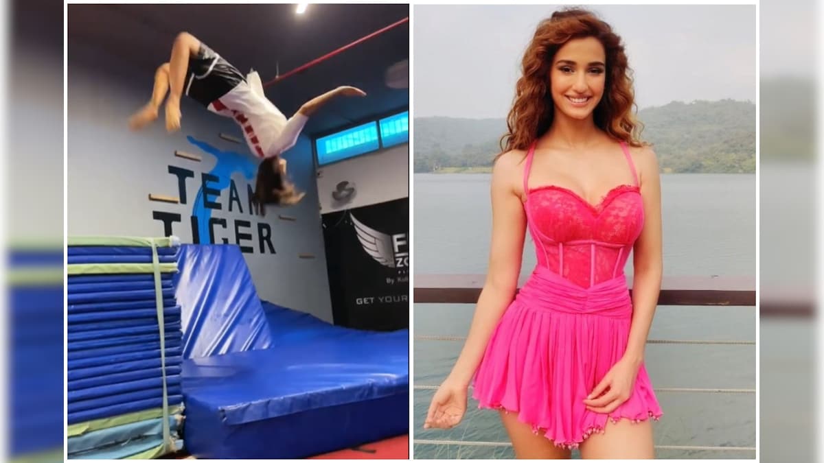 Disha Patani's Somersault is Smooth Like BTS' New Song Butter, See Tiger Shroff's Reaction