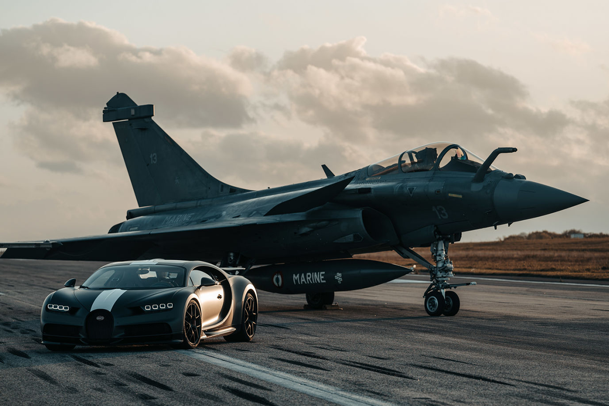 In Pics: Bugatti Chiron Sport Meets Dassault Rafale Marine, See Wallpaper-Worthy Images of This Mighty Crossover In Pics: Bugatti Chiron Sport Meets Dassault Rafale Marine, See Wallpaper-Worthy Images of This Mighty Crossover