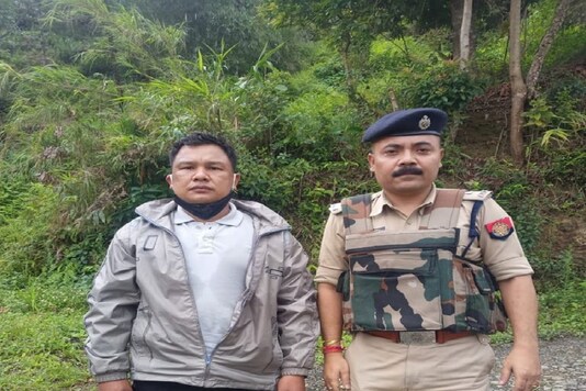 ONGC employee released by ULFA. (Image: Himanta Biswa Sarma Twitter)