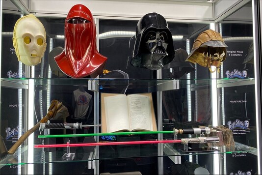 Props from the Star Wars movie franchise, set to be auctioned in June, are displayed at Prop Store, in Santa Clarita, California.

REUTERS/Norma Galeana
