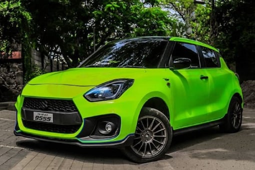 This Modified Maruti Suzuki Swift Wrapped in Neon Green Will Grab ...