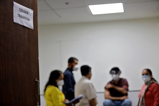 Medics prepare to administer COVAXIN a health worker during its trials in Ahmedabad. (Reuters)