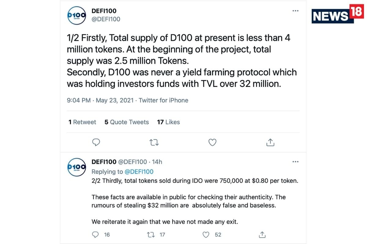 Scam That Wasn’t: DeFi100 $32 Million Cryptocurrency Scam Was Fake News And Website Was Hacked