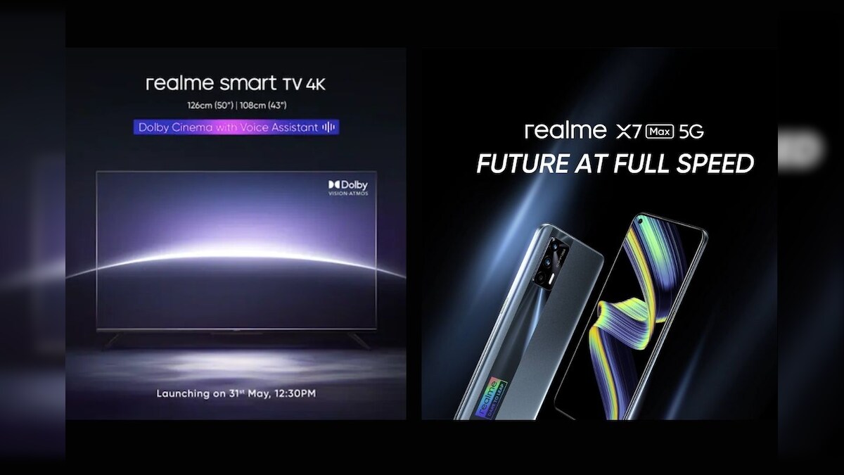 Realme X7 Max 5G India Launch on May 31 Alongside Realme Smart TV 4K: Expected Specs & More