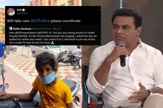 KT Rama Rao immediately contacted his team who in turn reached out to help the boy. (Credit: twitter)