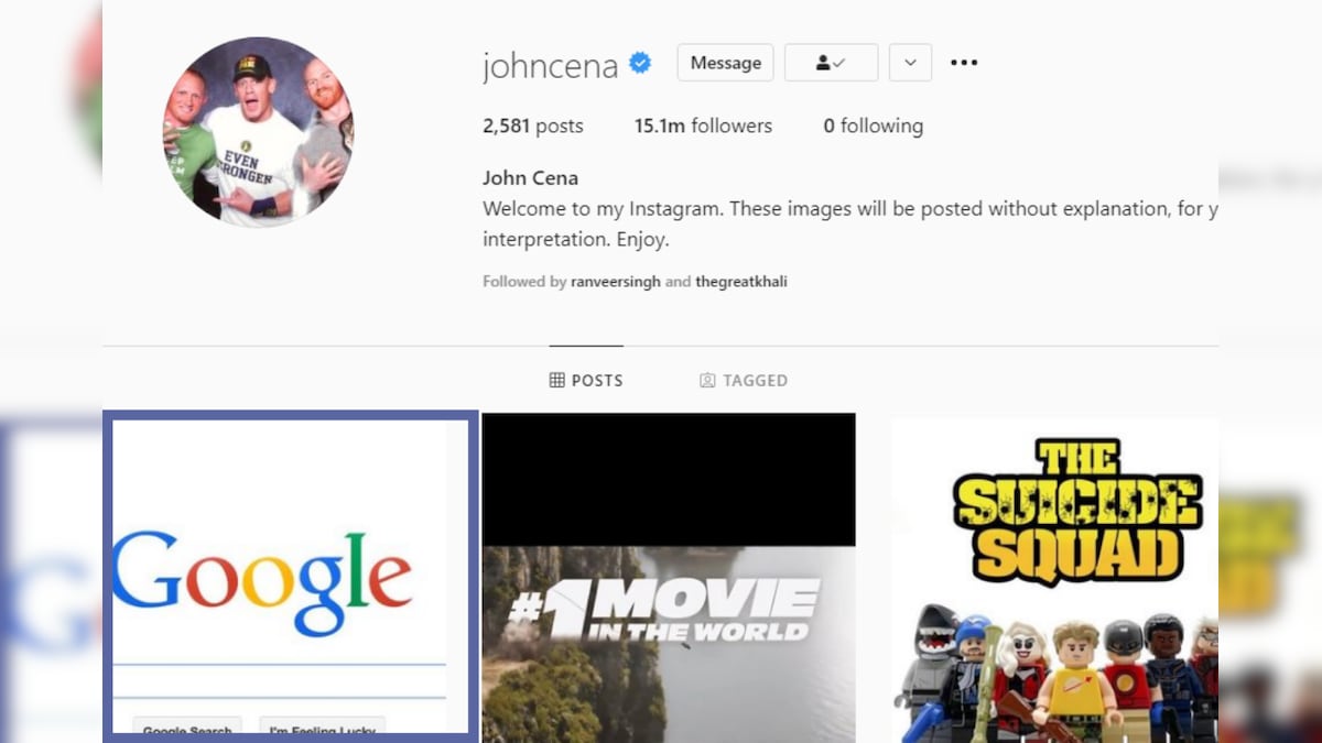 'Is Taiwan a Country?': John Cena Mercilessly Trolled Over Cryptic Google Search Photo on Instagram