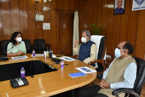 CM Tirath Singh Yadav held a meeting on Friday.