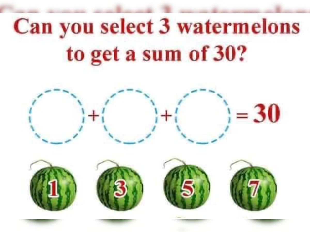 Viral Watermelon Math Puzzle Leaves Netizens Scratching Their Heads