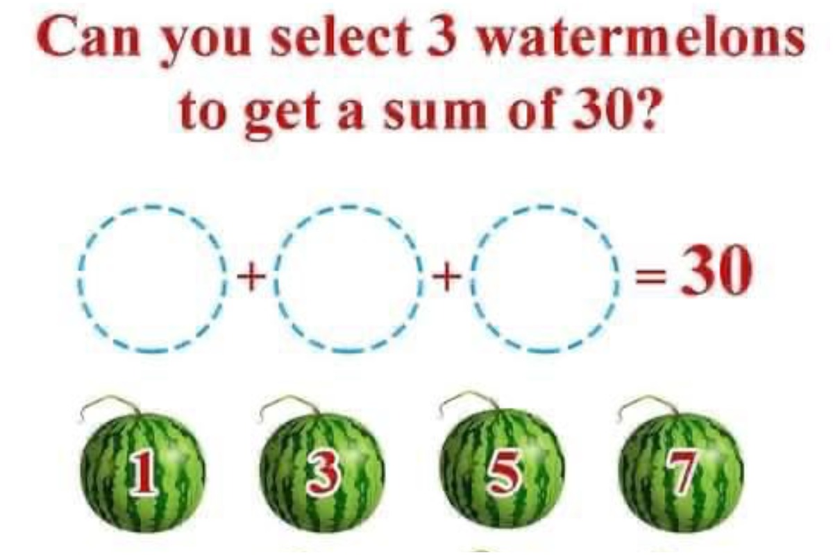 Viral Watermelon Math Puzzle Leaves Netizens Scratching Their Heads ...