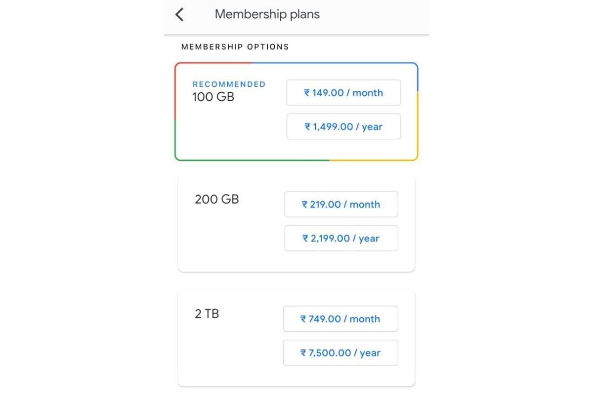 google one pricing