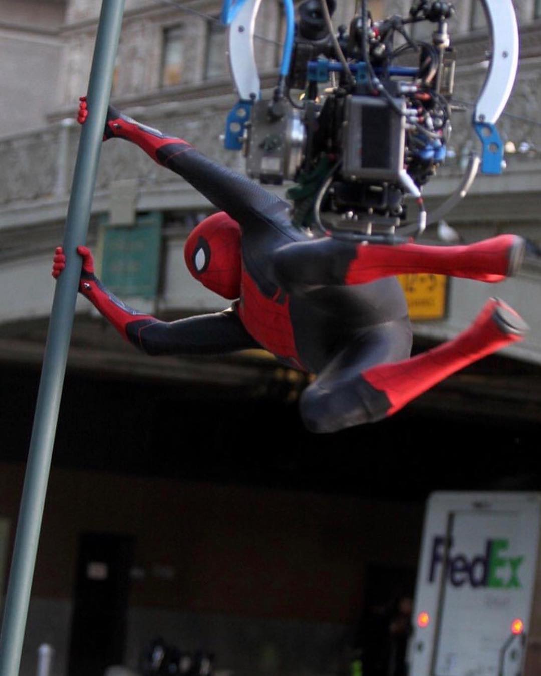 The actor, who has time and again given major bloopers to Marvel fans, often shares pictures from the sets, showcasing him performing stunts.