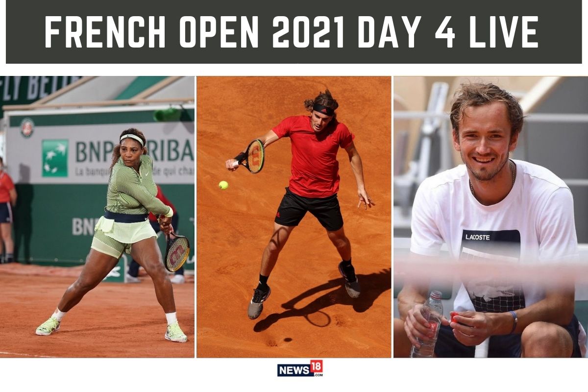 French Open 2021 Day 4 Highlights Serena, Tsitsipas, Zverev Post Comfortable Wins