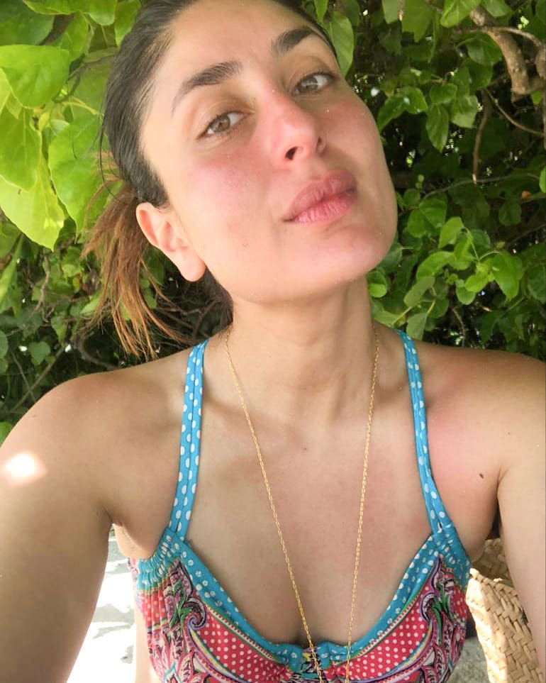  Kareena Kapoor Khan keeps it sexy in this beach selfie. (Image: Instagram)