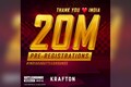 Battlegrounds Mobile India Crosses 20 Million Pre-Registrations; Krafton Thanks India For Positive Response