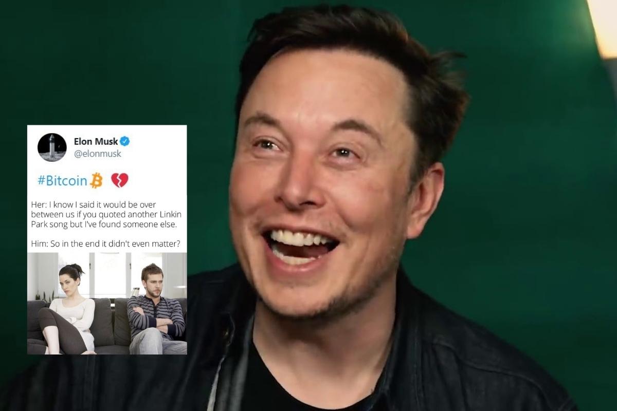Elon Musk Posted Meme Comparing Bitcoin To Linkin Park Song And Cryptocurrency Value Dipped Elon Musk Posted Meme Comparing Bitcoin To Linkin Park Song And Cryptocurrency Value Dipped