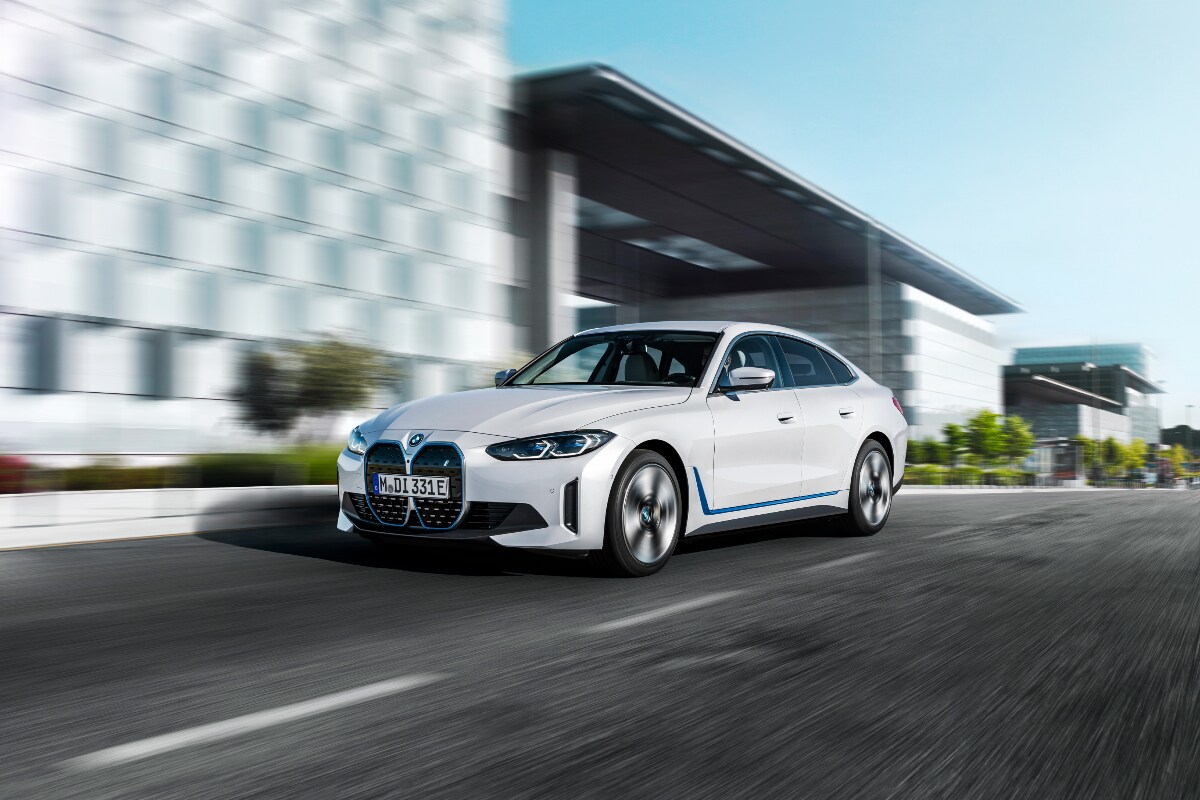 Upcoming Bmw I4 Electric Sedan Unveiled Globally Gets 590 Km Range On Single Charge