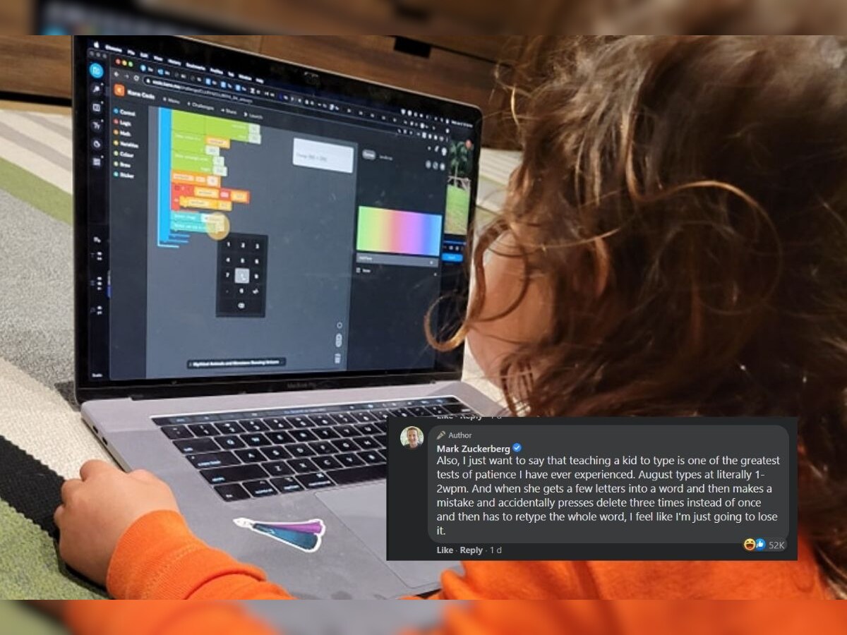 Mark Zuckerberg Patiently Teaching 3 Year Old Daughter Coding Is Why He S Facebook Ceo