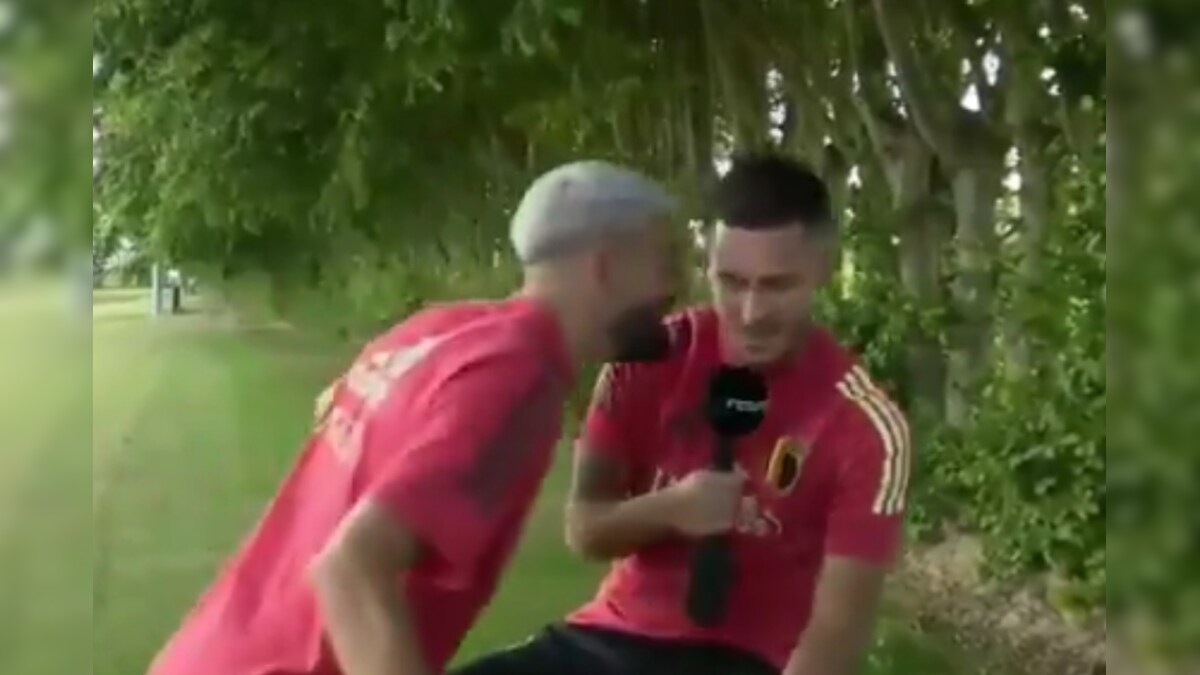 Atletico Madrid's Yannick Carrasco Crashes Eden Hazard's Interview to Troll Him About La Liga Triumph