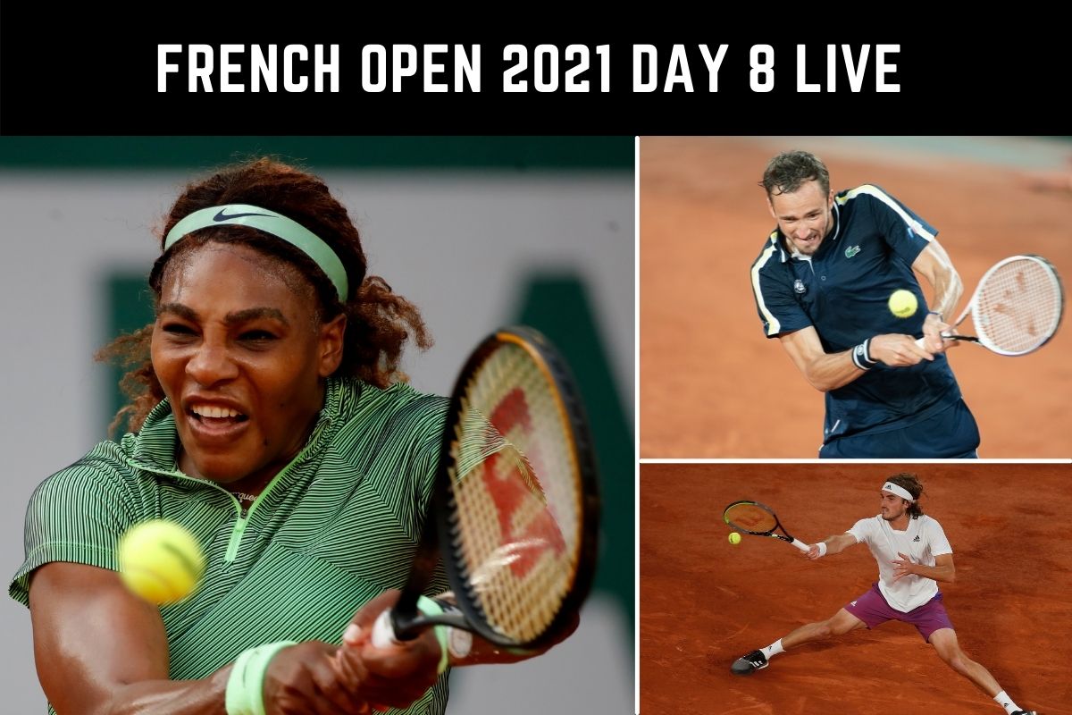 French Open 2021 Day 8 Highlights Federer Withdraws Serena Knocked Out Tsitsipas Vs Medvedev In Quarters