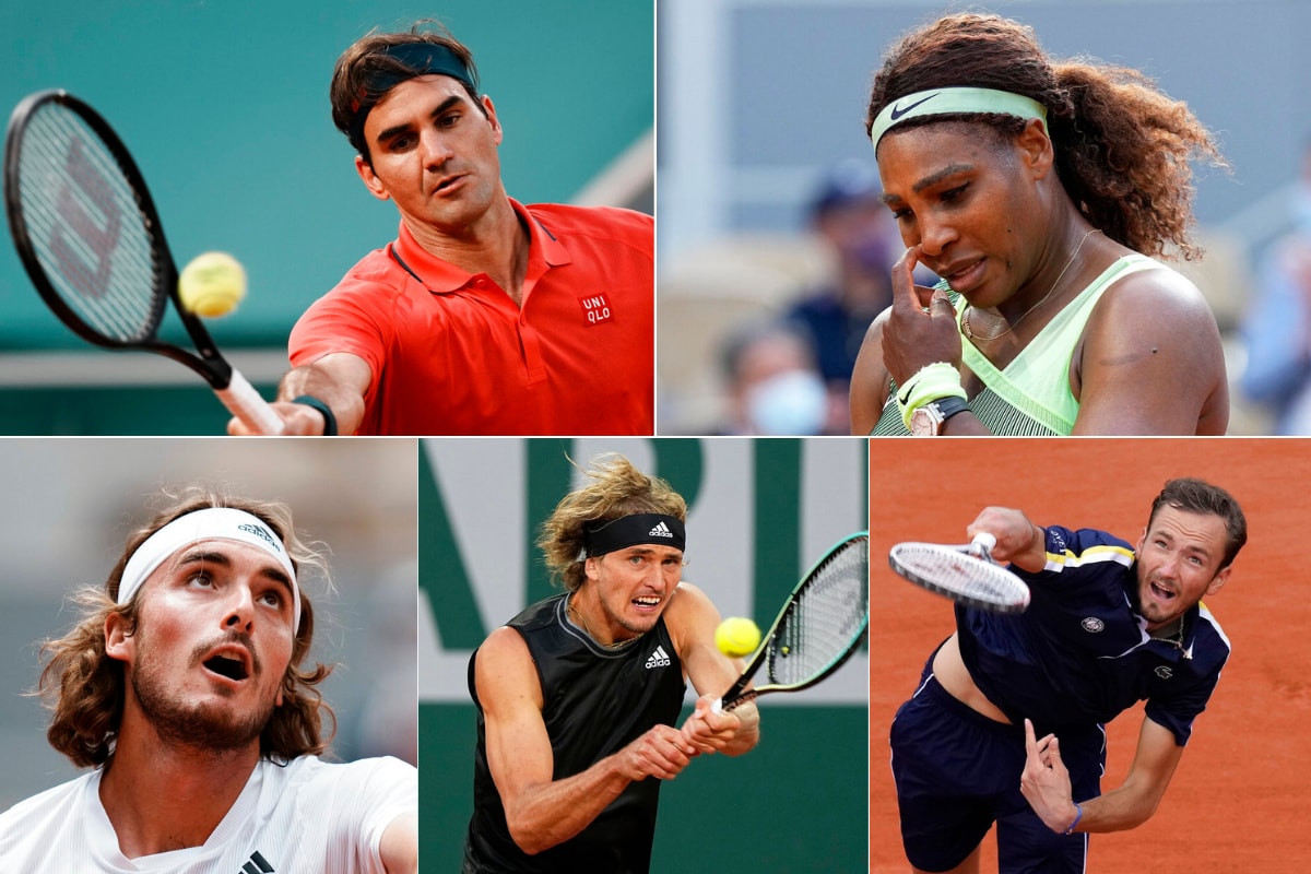 French Open 2021 Full Results Day 8 Serena Federer Exit Tsitsipas Medvedev And Zverev Through