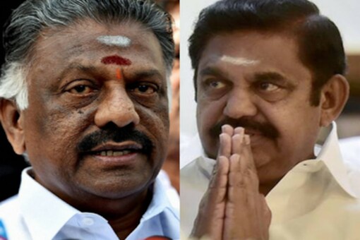 File photos of O Paneerselvam and E Palaniswami.