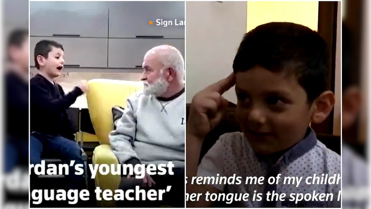 Meet 5-Year-Old Aws Oudah, Jordan's Youngest Sign Language Teacher Who is Winning Internet