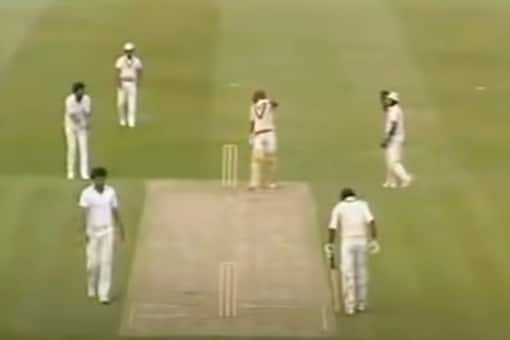 Screengrab from 1983 WC India-West Indies clash