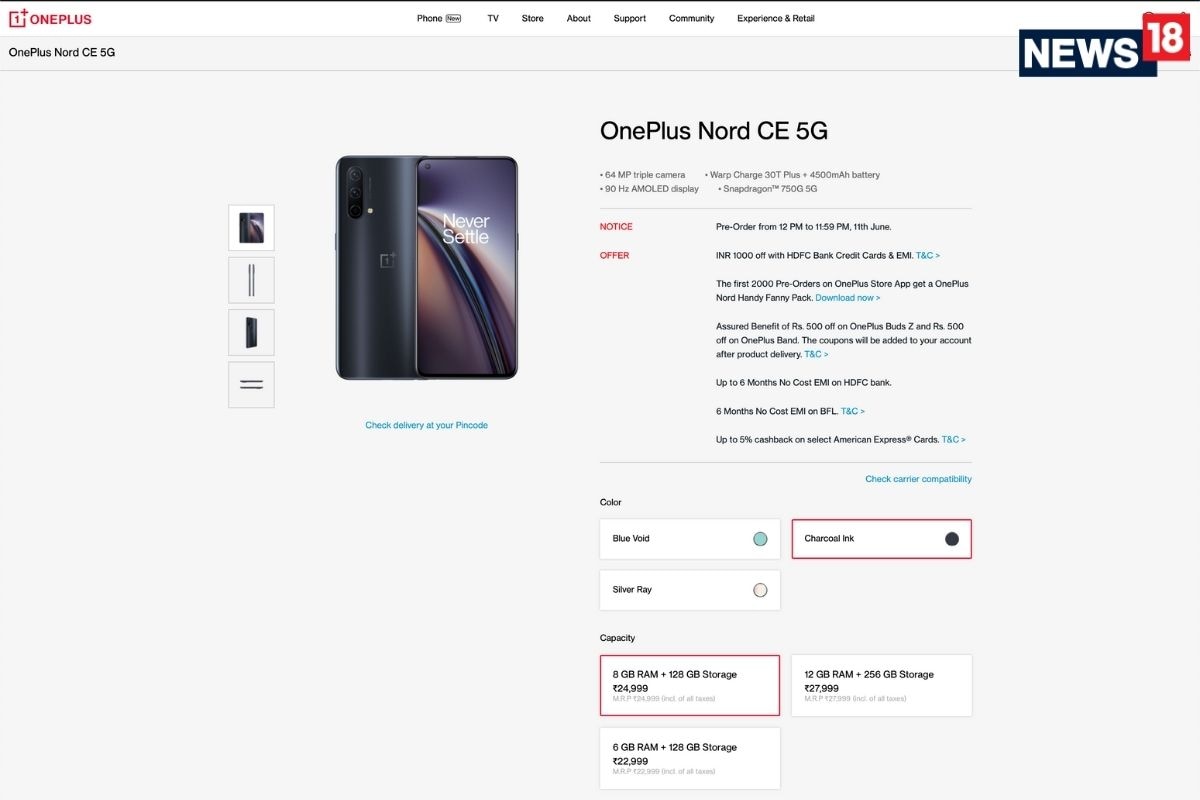 OnePlus Nord CE 5G In Your Shopping List? Here Are All The Preorder Offers, Discounts and Cashbacks