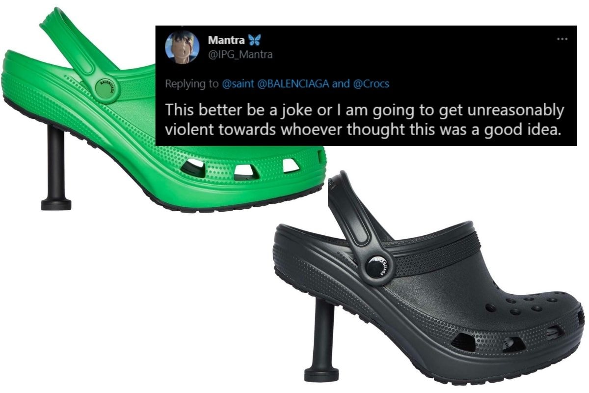 high heel crocs balenciaga