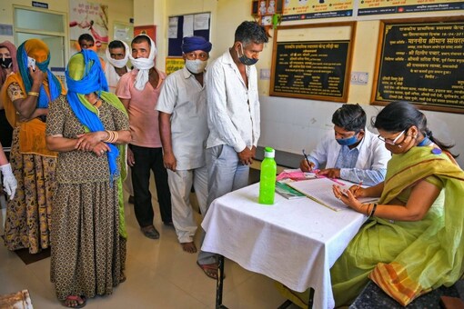 A vaccination drive in Liri village near Beawar, Rajasthan. (PTI file photo)