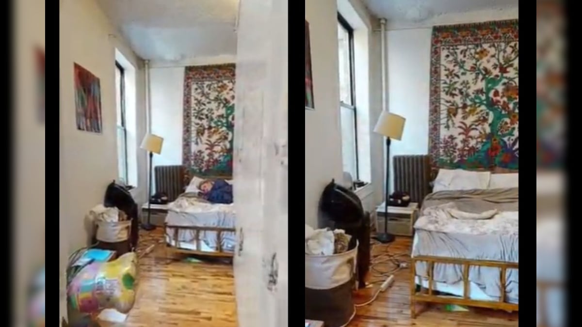 Woman Spots 'Ghost' Sleeping on Bed during Virtual Tour of New Apartment