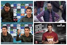 Ronaldo Moving Coca-Cola Bottles at Euro 2020 Leads to Hilarious Memefest