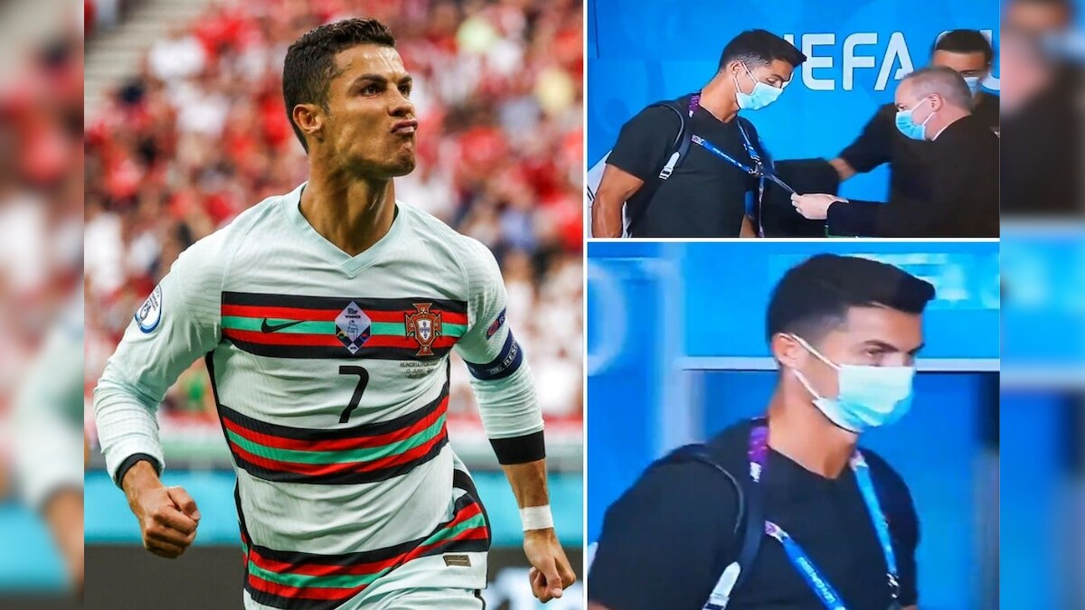 Cristiano Ronaldo’s ID Checked by Security Officer Before Euro 2020 Game vs Hungary - News18