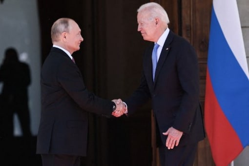 Russian President Vladimir Putin and  President Joe Biden.
