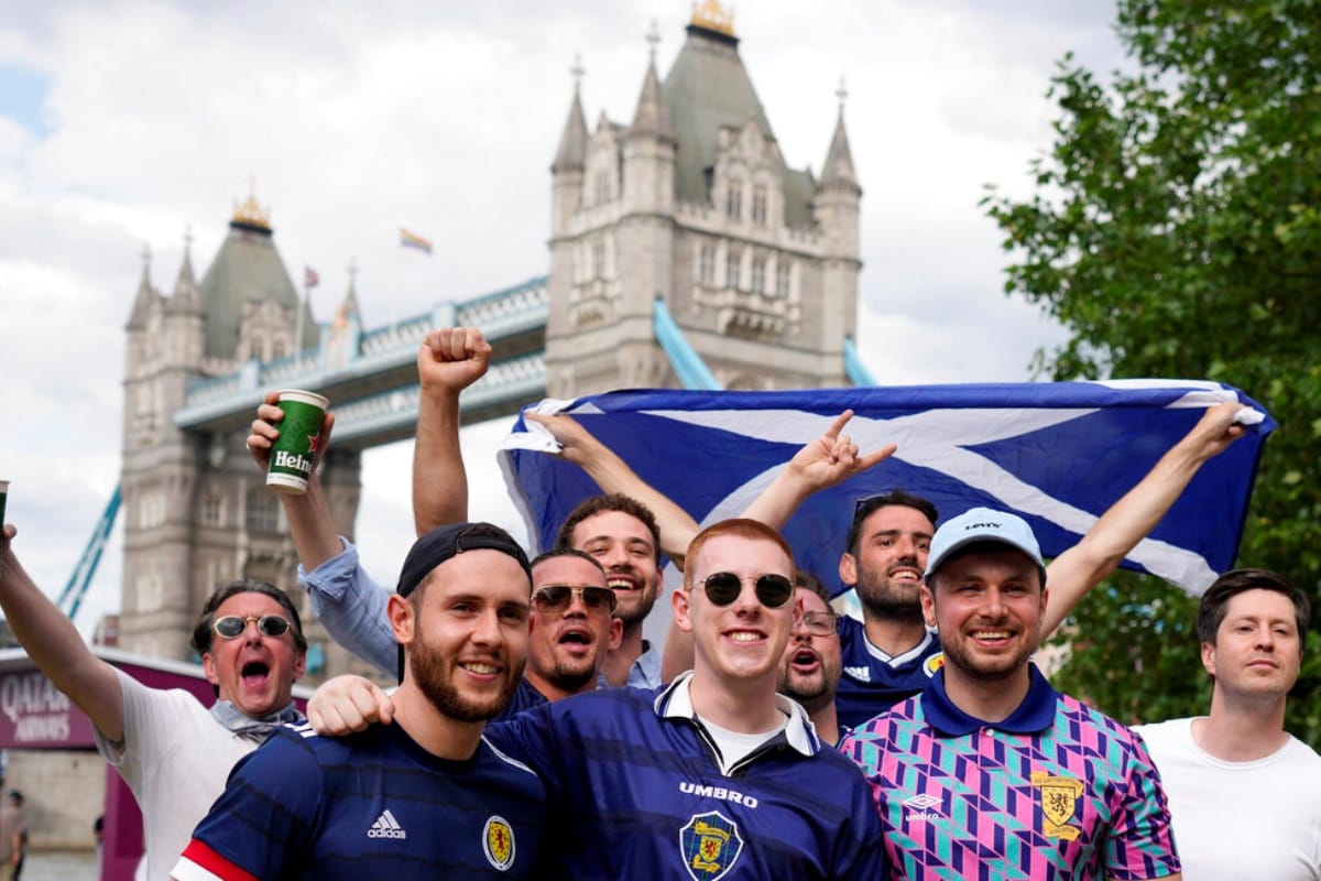 Scotland’s ‘Tartan Army’ Takes Over London Ahead of Euro 2020 Clash Against England